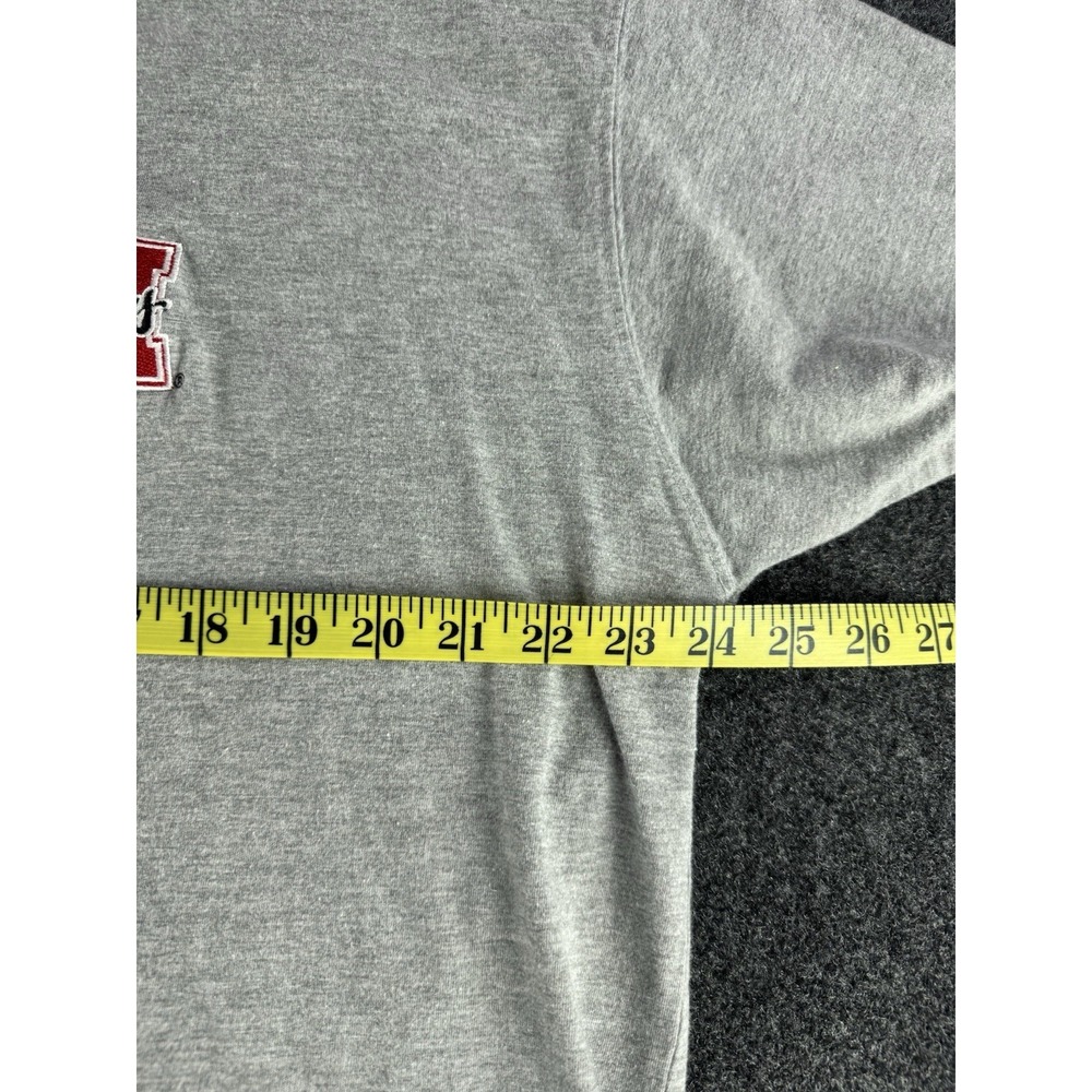 Nebraska Huskers T Shirt XL Gray Embroidered Logo NCAA College Tee - Picture 7 of 8